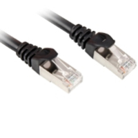 Sharkoon 0.25m Cat.6 S/FTP networking cable Black Cat6 S/FTP (S-STP)