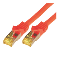 M-Cab CAT7 Roh-Netzwerkkabel S-FTP, PIMF, LSZH, 10GB, 10.0m, rot