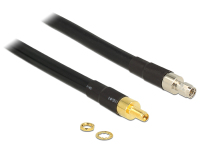 DeLOCK 5m SMA/SMA coax-kabel CFD400, LLC400 Zwart