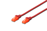 Digitus CAT6 U/UTP 10m kabel sieciowy Czerwony U/UTP (UTP)