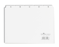 Durable 365002 intercalaire de classement Onglet avec index alphabétique PVC Blanc