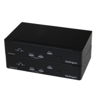 StarTech.com USB, DVI KVM Console Extender w/ Serial & Audio KVM kapcsoló Fekete
