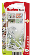 Fischer 94619 screw anchor / wall plug 4 pc(s) Screw hook & wall plug kit 35 mm