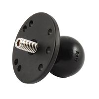 RAM Mounts Ball Adapter with Round Plate and 3/8"-16 Threaded Stud