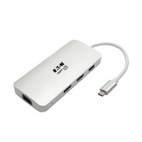 Tripp Lite U442-DOCK12-S laptop dock & poortreplicator USB 3.2 Gen 2 (3.1 Gen 2) Type-C Zilver