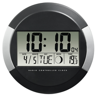 Hama PP-245 Digitale Uhr Kreis Schwarz
