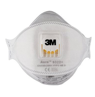 3M 9322PRO10 Masque anti-poussière Tasse FFP2 10 pièce(s)