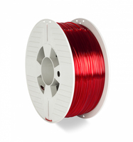 Verbatim 55054 3D nyomtató alapanyag Polietilén-tereftalát-glikol (PETG) Vörös, Átlátszó 1 kg