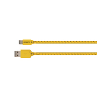 Schwaiger WKC10 511 mobiele telefoonkabel Zwart, Geel 1,2 m USB A USB C