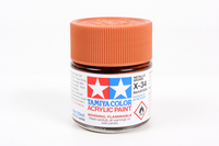 Tamiya X-34 pintura acrílica Marrón Botella 23 ml