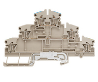 Weidmüller ZDLD 2.5-2N/PE/L/N blok zaciskowy Beżowy