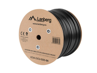 Lanberg LCU6-21CU-0305-BK kabel sieciowy Czarny 305 m Cat6 U/UTP (UTP)