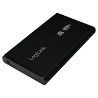 LogiLink UA0106 Speicherlaufwerksgehäuse Schwarz 2.5 Zoll USB