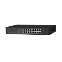 Dahua Technology Access DH-PFS3016-16GT hálózati kapcsoló Beállítást nem igénylő (unmanaged) L2 Gigabit Ethernet (10/100/1000) Fekete