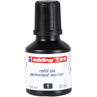 Edding 4-T25 001 recambio para marcador Negro 30 ml 1 pieza(s)