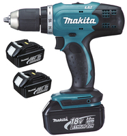 Makita DDF453RF3J fúrógép 1300 RPM Fekete, Kék