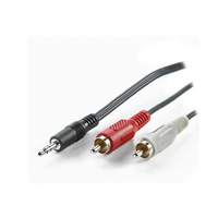Adj 300-00005 audio kabel 1,5 m 3.5mm 2 x RCA Zwart