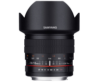Samyang 10mm F2.8 ED AS NCS CS Sony E Bezlusterkowiec/Lustrzanka jednoobiektywowa Super szeroki obiektyw Czarny