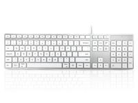 Accuratus KYBAC301-USBCMAC keyboard USB QWERTY UK International White
