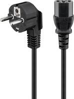 Goobay 51320 câble électrique Noir 5 m Prise d'alimentation type F Coupleur C13