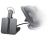 POLY CS540 + HL10 Headset Vezeték nélküli Fülre akasztható Iroda/telefonos ügyfélközpont Fekete