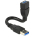 DeLOCK 0.15m 2xUSB3.0-A USB Kabel 0,15 m USB 3.2 Gen 1 (3.1 Gen 1) USB A Schwarz