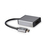 V7 V7UCDP-ALUGR-1EC USB grafische adapter 4096 x 2160 Pixels Aluminium, Zwart, Grijs