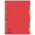 Esselte Multicoloured Card Dividers elválasztó Többszínű 1 dB