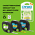 DYMO LetraTag originele plastic labels | Zwarte afdruk op blauwe etiketten | 12 mm x 4 m | Zelfklevende multifunctionele labels voor LetraTag labelprinters | gemaakt in Europa