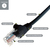 connektgear 20m RJ45 CAT6 UTP Stranded Flush Moulded LS0H Network Cable - 24AWG - Black