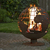 Esschert Design FF451 Kamin Outdoor Tragbare Feuerstelle Brennholz Rostfarbe