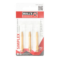 Bull's Simplex Aluminium Shaft, gold, short