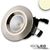 Article picture 1 - LED Downlight COB :: IP54 :: 8W :: brushed aluminium :: warm white