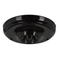 Ceiling Cup Porcelain Black