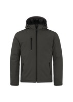 Clique Padded Hoody Softshell Heren, Maat L - Donkergrijs