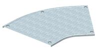 Deckel Bogen 45° mit Drehriegeln, für RB 45 600 B600mm Stahl bandverzinkt Zink/Aluminium, Double Dip
