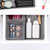 Relaxdays Schubladen Organizer Filz, 4-tlg. Ordnungssystem Schreibtisch, 3 Größen, Schubladeneinsatz, Filzkörbe, grau