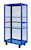 Boxwell Mobile Shelving - Without Doors - H1355 x W1200 x D600mm - Steel Shelves - Ultramarine Blue