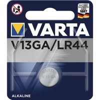 Varta V13GA, LR44, GPA76, 82, LR1154, pile a bottone 357A