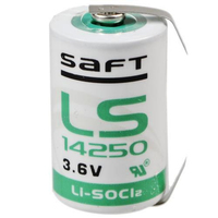 Saft LS14250CNR 1 / 2AA lítium akkumulátor forrasztó tagokkal U alakú