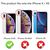 NALIA Olografico Custodia compatibile con iPhone X/XS, Arcobaleno Cover Rigida in Vetro Temperato con Silicone Bumper, Antigraffio & Antiurto Case Protezione Copertura Nero
