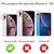 NALIA Tempered Glass Case compatible with iPhone X / XS, Protective Iridescent Holographic Hard Cover with Silicone Bumper, Shockproof & Scratch-Resistent Back Protector Black