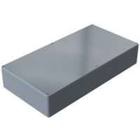 Aluminium Gehäuse, (L x B x H) 600 x 310 x 111 mm, grau (RAL 7001), IP66, 013160