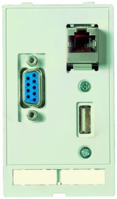 Daten-Modul, D-Sub-Buchse, 9-polig/RJ45-Buchse/USB-Buchse Typ A 3.0 auf D-Sub-St