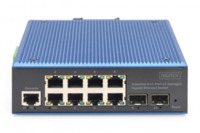 Ethernet Switch, managed, 8 Ports, 1 Gbit/s, 12-48 VDC, DN-651156