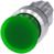 Pilzdrucktaster, beleuchtbar, tastend, Bund rund, grün, Einbau-Ø 22.3 mm, 3SU105