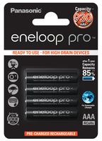 Batterie ministilo AAA ricaricabile Eneloop Pro HR03 Panasonic blister da 4.