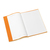 Heftumschlag, für Hefte A4, Polypropylen-Folie, 21 x 29,7 cm, orange gedeckt