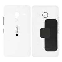 Back Cover - White Microsoft Lumia 640 XL LTE Dual SIM Microsoft Lumia 640 XL LTE Dual SIM Handy-Ersatzteile