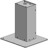 Kiosk base module 450 mm -BLACK- POS rendszer kiegészítok